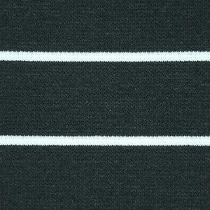 31mm Stripe T/C Spandex Knit Fabric-Black