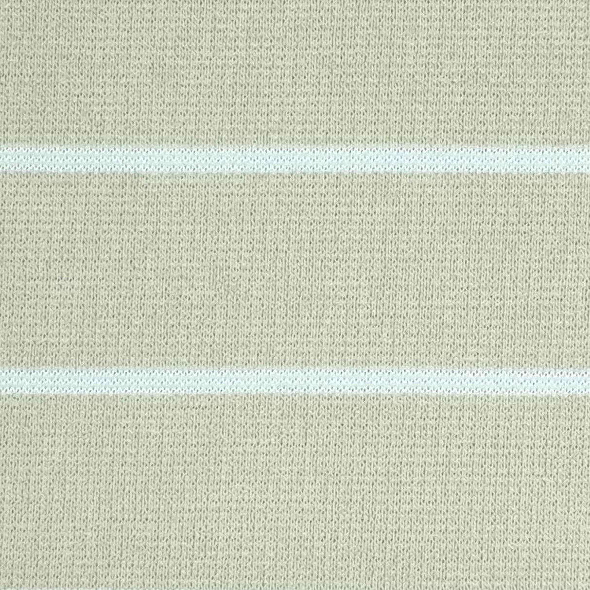 32mm Stripe T/C Spandex Knit Fabric-Vanilla