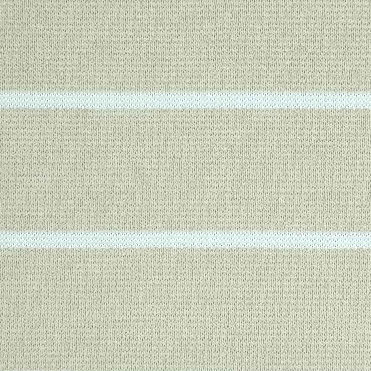 32mm Stripe T/C Spandex Knit Fabric-Vanilla