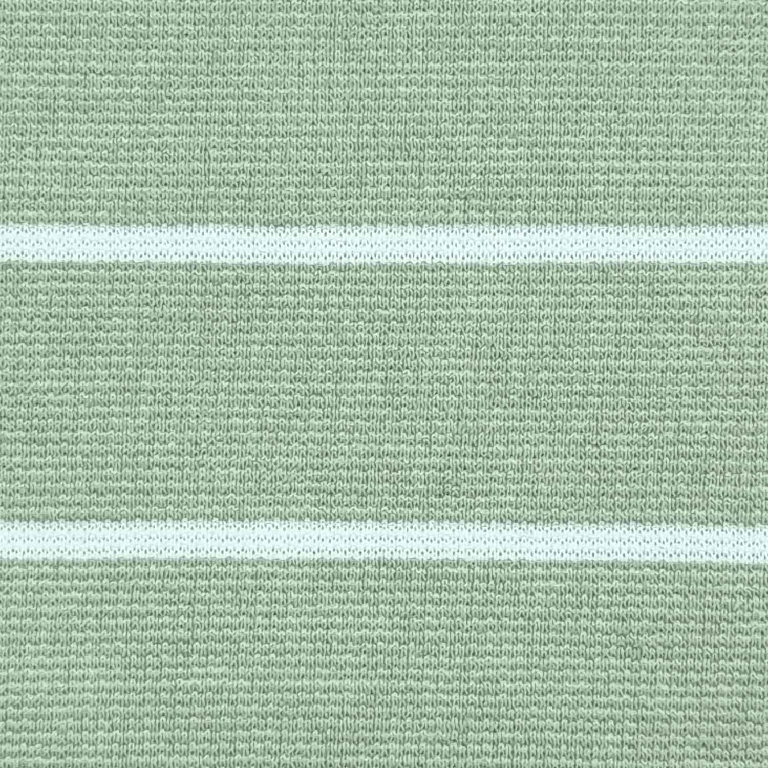 33mm Stripe T/C Spandex Knit Fabric-Leaf