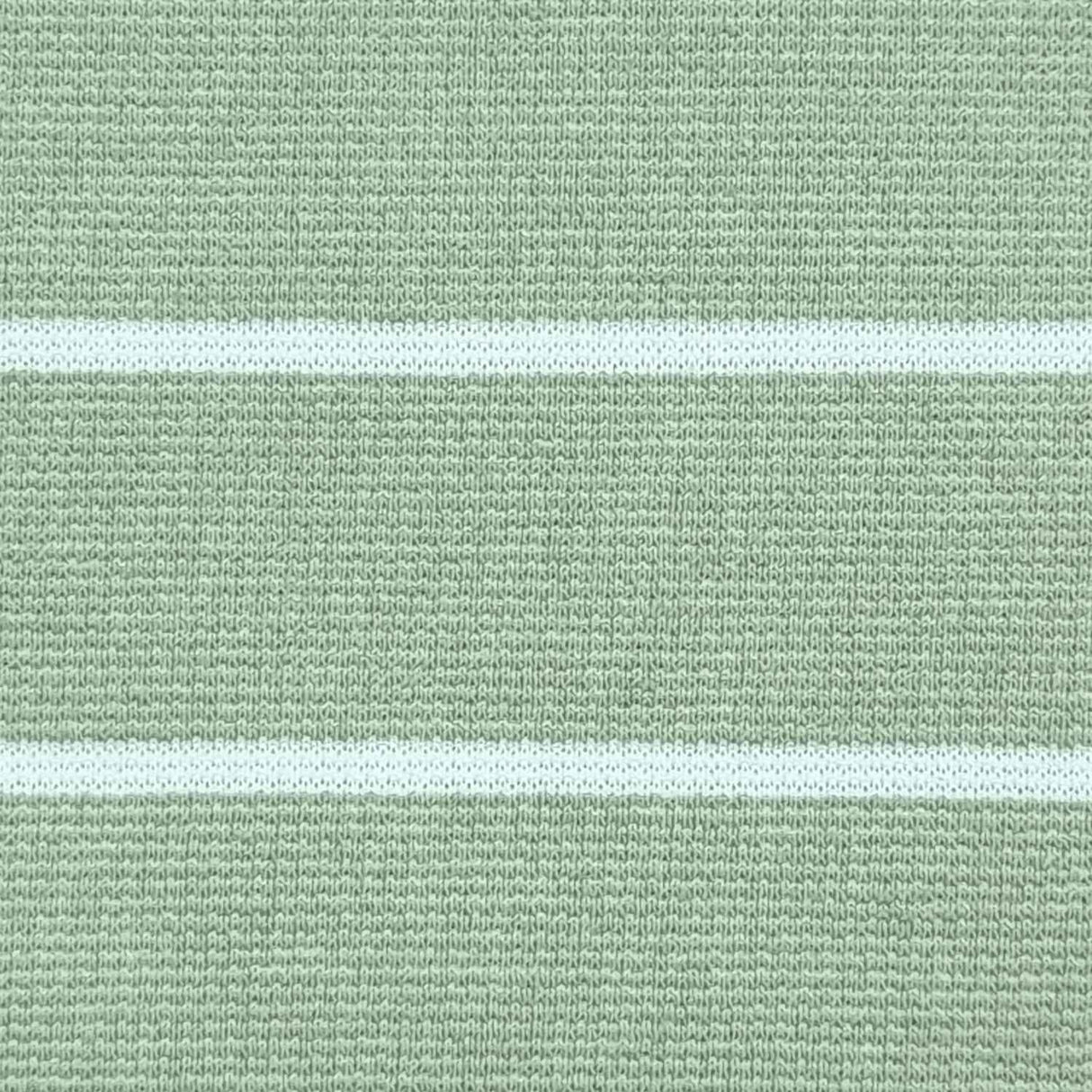 33mm Stripe T/C Spandex Knit Fabric-Leaf