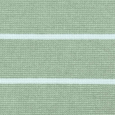 33mm Stripe T/C Spandex Knit Fabric-Leaf