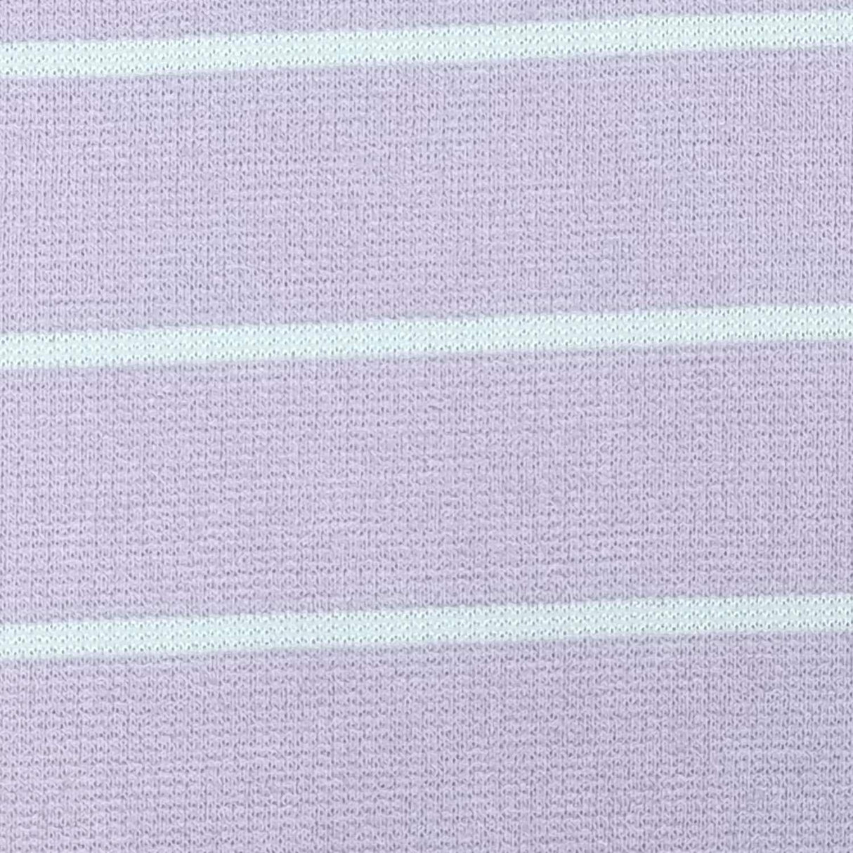 15mm Stripe T/C Spandex Knit Fabric | FAB1406 | 1.Yellow, 2.Lilac, 3.Pink, 4.Rose, 5.Coral, 6.Light Green, 7.Barrel, 8.SkyBlue, 9.Grey, 10.Blue by Fabricis.com #