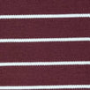 25mm Stripe Cotton Polyester Knit Fabric-Crimson