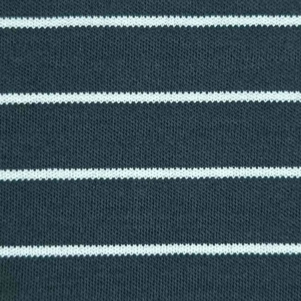 26mm Stripe Cotton Polyester Knit Fabric-Charcoal