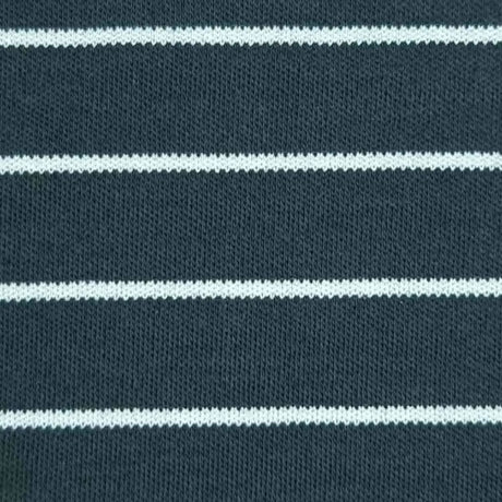 26mm Stripe Cotton Polyester Knit Fabric-Charcoal