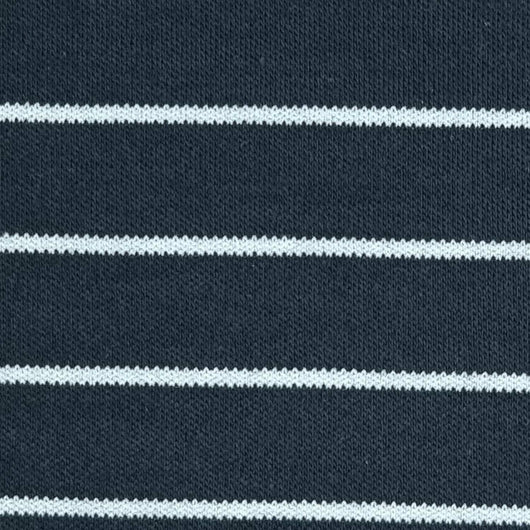 27mm Stripe Cotton Polyester Knit Fabric-Charcoal