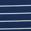 28mm Stripe Cotton Polyester Knit Fabric-Navy