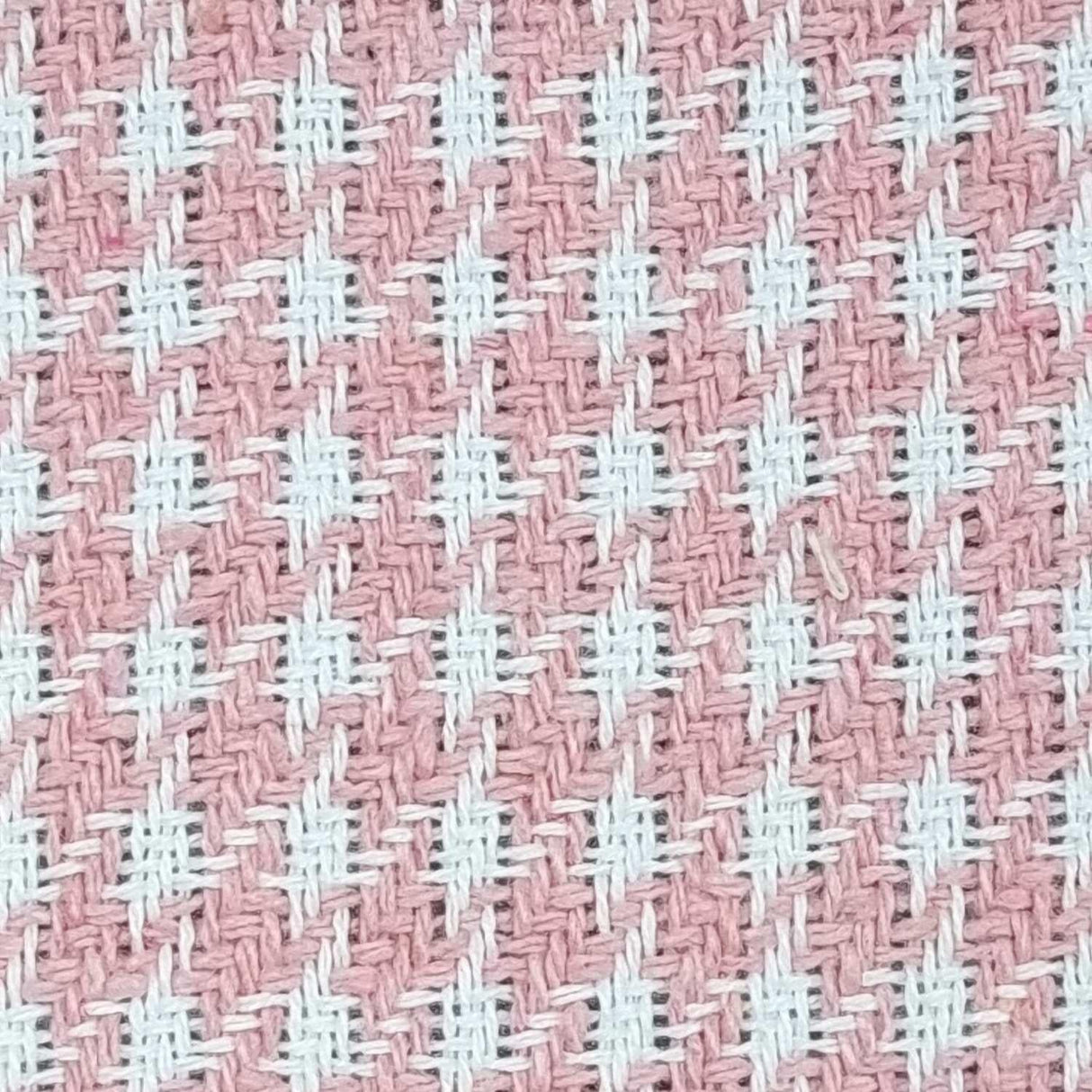 Houndstooth Polyester Woven Fabric | FAB1408 | 1.Green, 2.Pink, 3.Blue, 4.Black by Fabricis.com #