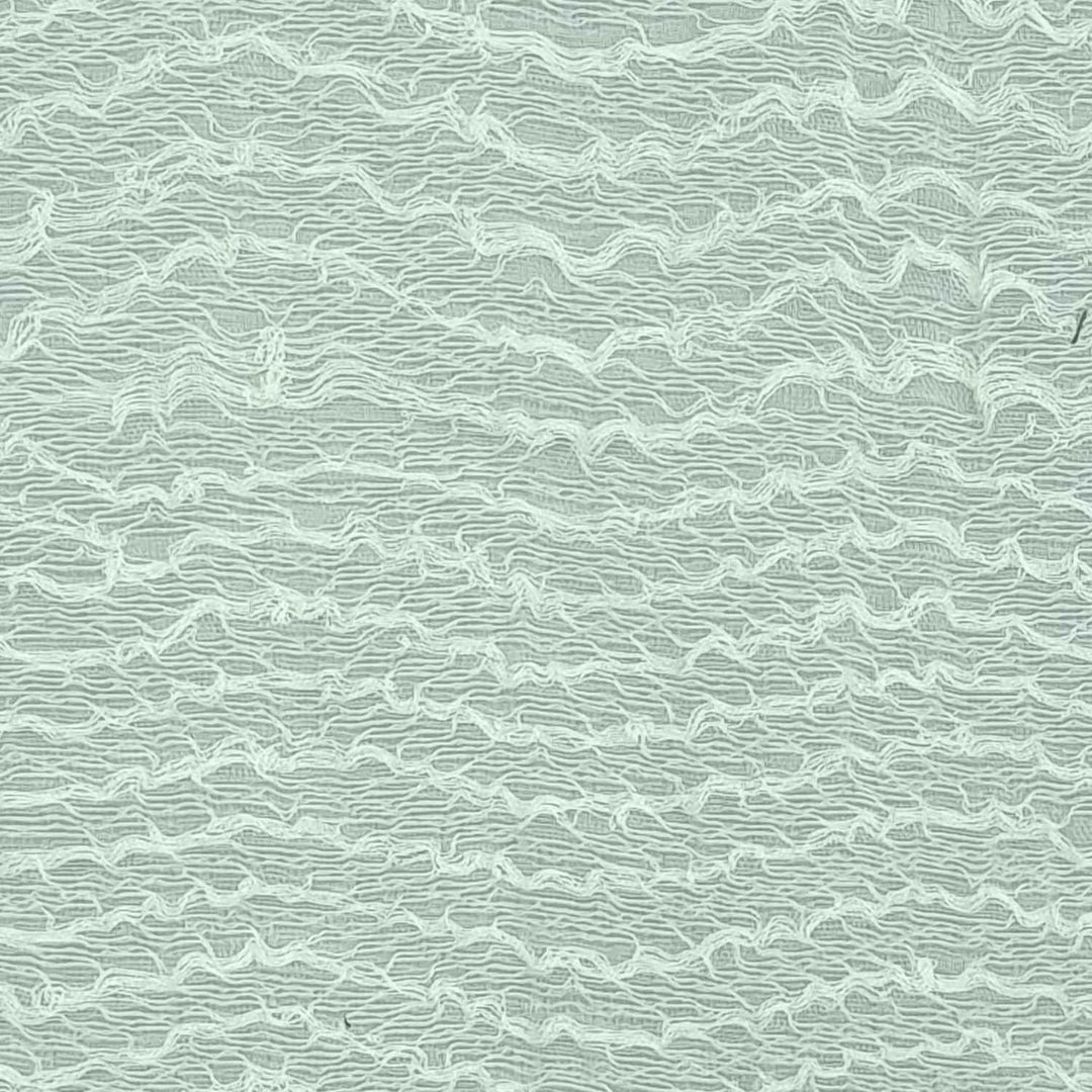 1.Ivory-2.White-3.Mint-4.Green-5.Black - Wave Nylon Polyester Woven Fabric - FAB 1415