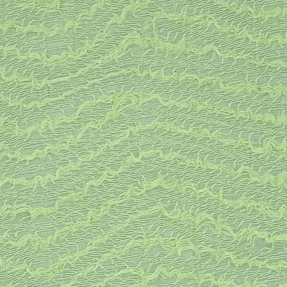 1.Ivory-2.White-3.Mint-4.Green-5.Black - Wave Nylon Polyester Woven Fabric - FAB 1415