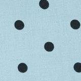 19mm Polka Dots Tencel  Linen Enzyme Wash Woven Fabric-Blue