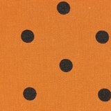 20mm Polka Dots Tencel  Linen Enzyme Wash Woven Fabric-Orange