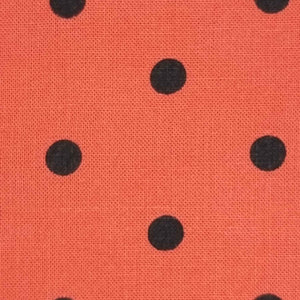 21mm Polka Dots Tencel  Linen Enzyme Wash Woven Fabric-Red