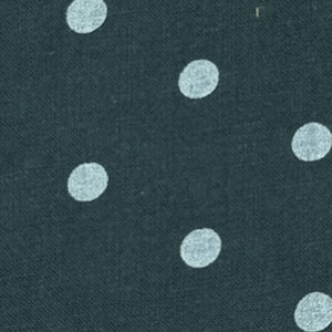 28mm Polka Dots Tencel  Linen Enzyme Wash Woven Fabric-Charcoal