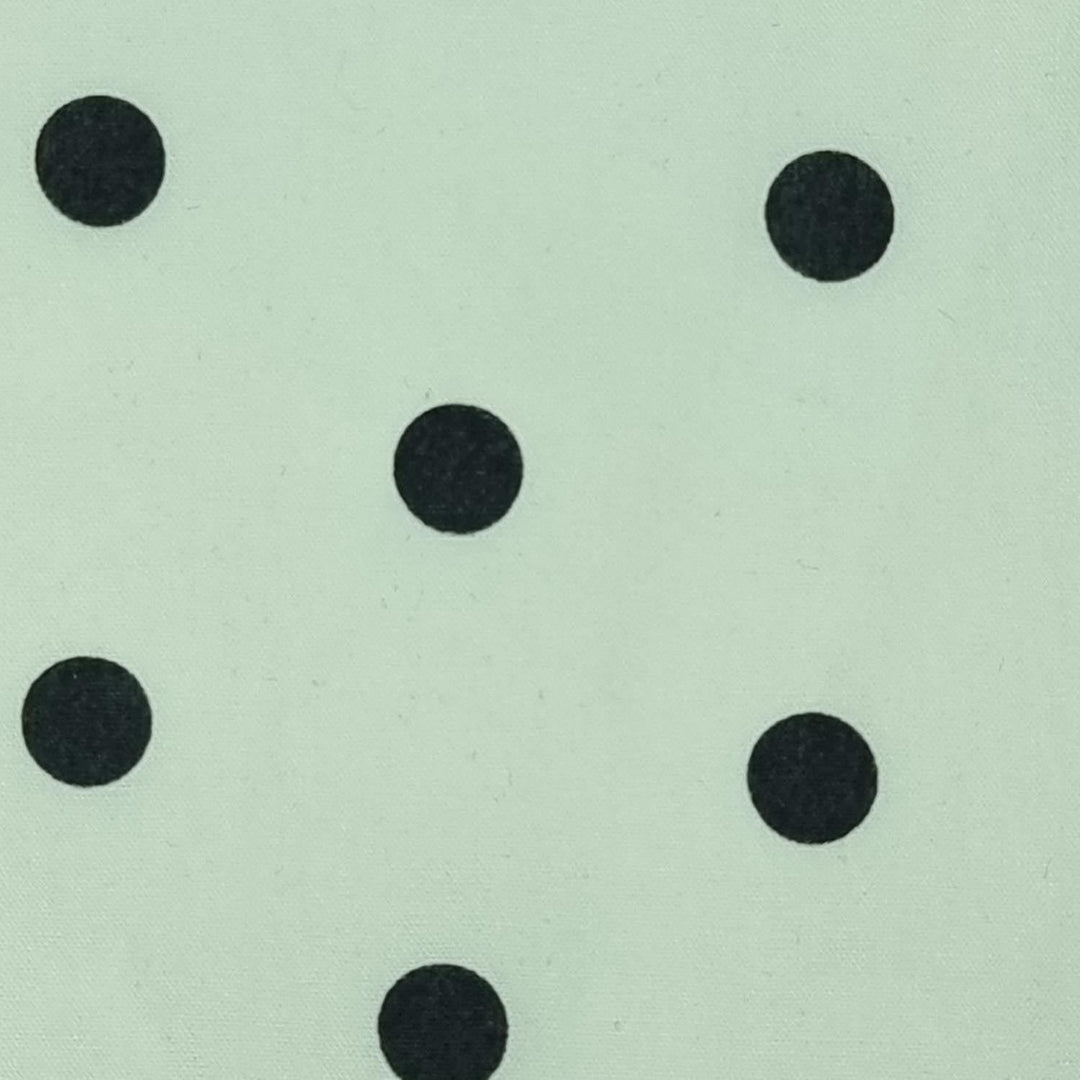 1.Ivory-2.Greenish-3.Yellow-4.Green-5.Violet - 7mm Dots Enzyme Cotton Woven Fabric - FAB 1418