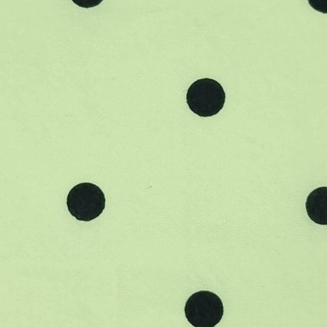 18mm Dots Enzyme Cotton Woven Fabric-Yellow