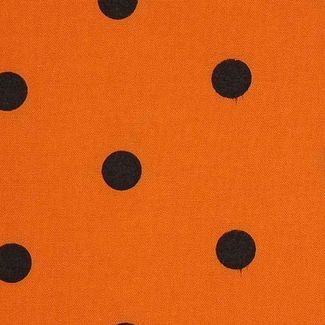 22mm Dots Enzyme Cotton Woven Fabric-Orange