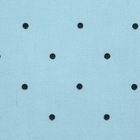 15mm Dots Enzyme Tencel Linen Woven Fabric-Blue