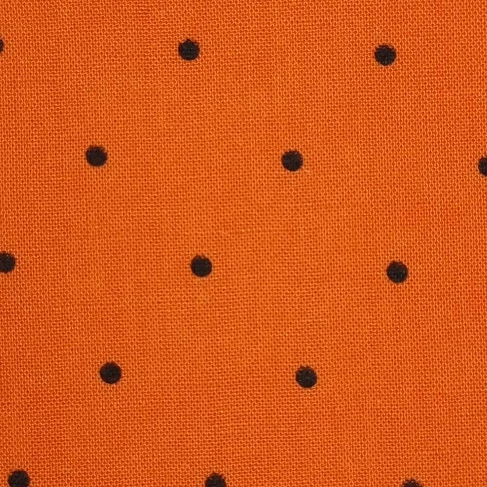 16mm Dots Enzyme Tencel Linen Woven Fabric-Orange