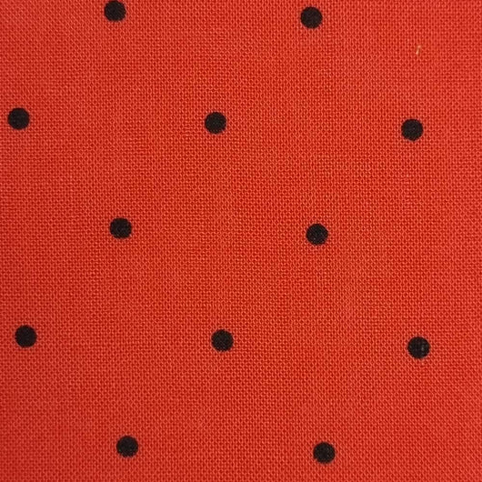 17mm Dots Enzyme Tencel Linen Woven Fabric-Red