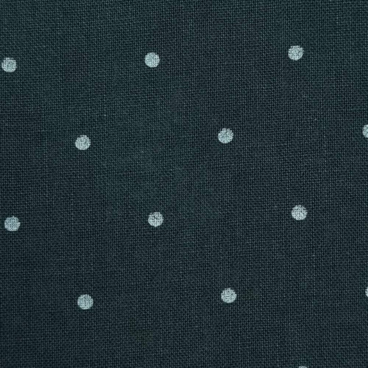 24mm Dots Enzyme Tencel Linen Woven Fabric-Charcoal