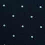 25mm Dots Enzyme Tencel Linen Woven Fabric-Navy