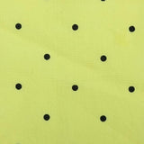 3mm Dots Enzyme Cotton Woven Fabric | FAB1421 | 1.Yellow, 2.Lilac, 3.Green, 4.Green, 5.Beige, 6.Pink, 7.Pink, 8.Blue, 9.Lilac, 10.White by Fabricis.com #