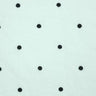 14mm Dots Enzyme Cotton Woven Fabric-White