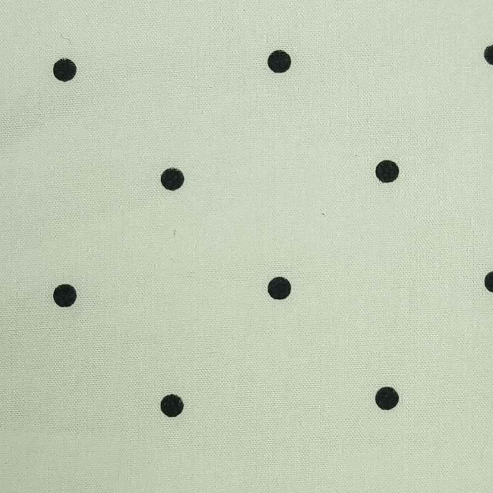 17mm Dots Enzyme Cotton Woven Fabric-Beige