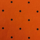 18mm Dots Enzyme Cotton Woven Fabric-Orange