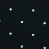 20mm Dots Enzyme Cotton Woven Fabric-Black