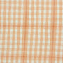 Yarn Dyed Check Cotton Woven Fabric-Orange