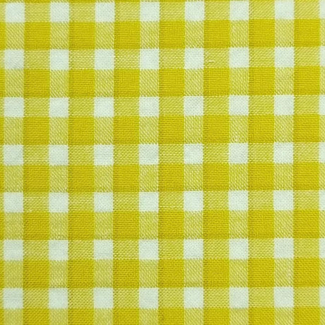 Check Yarn Dyed Cotton Woven Fabric-Yellow