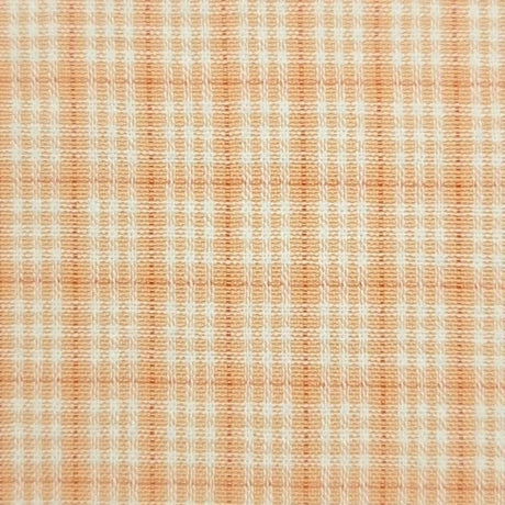 Yarn Dyed Check Cotton Woven Fabric-Orange
