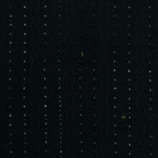 Stripe Jacquard Cotton Woven Fabric-Black