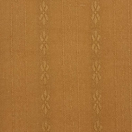 Stripe Jacquard Cotton Woven Fabric-Orange Brown