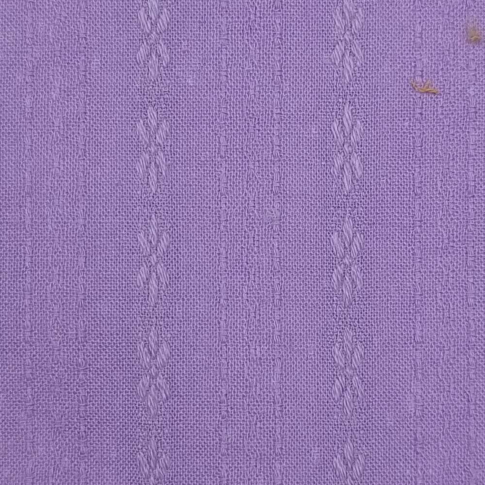 Stripe Jacquard Cotton Woven Fabric-Violet