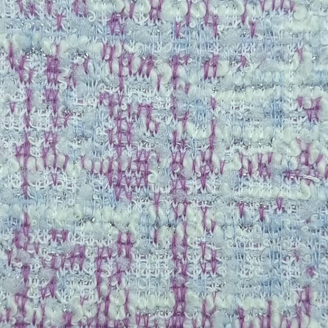 Yarn Dyed Jacquard Metallic Knit Fabric | FAB1430 | 1.Beige/Blue, 2.Blue/Black, 3.Fuchsia, 4.Brown, 5.Black, 6.Black, 7.Ivory, 8.Orange, 9.Violet, 10.Blue by Fabricis.com #