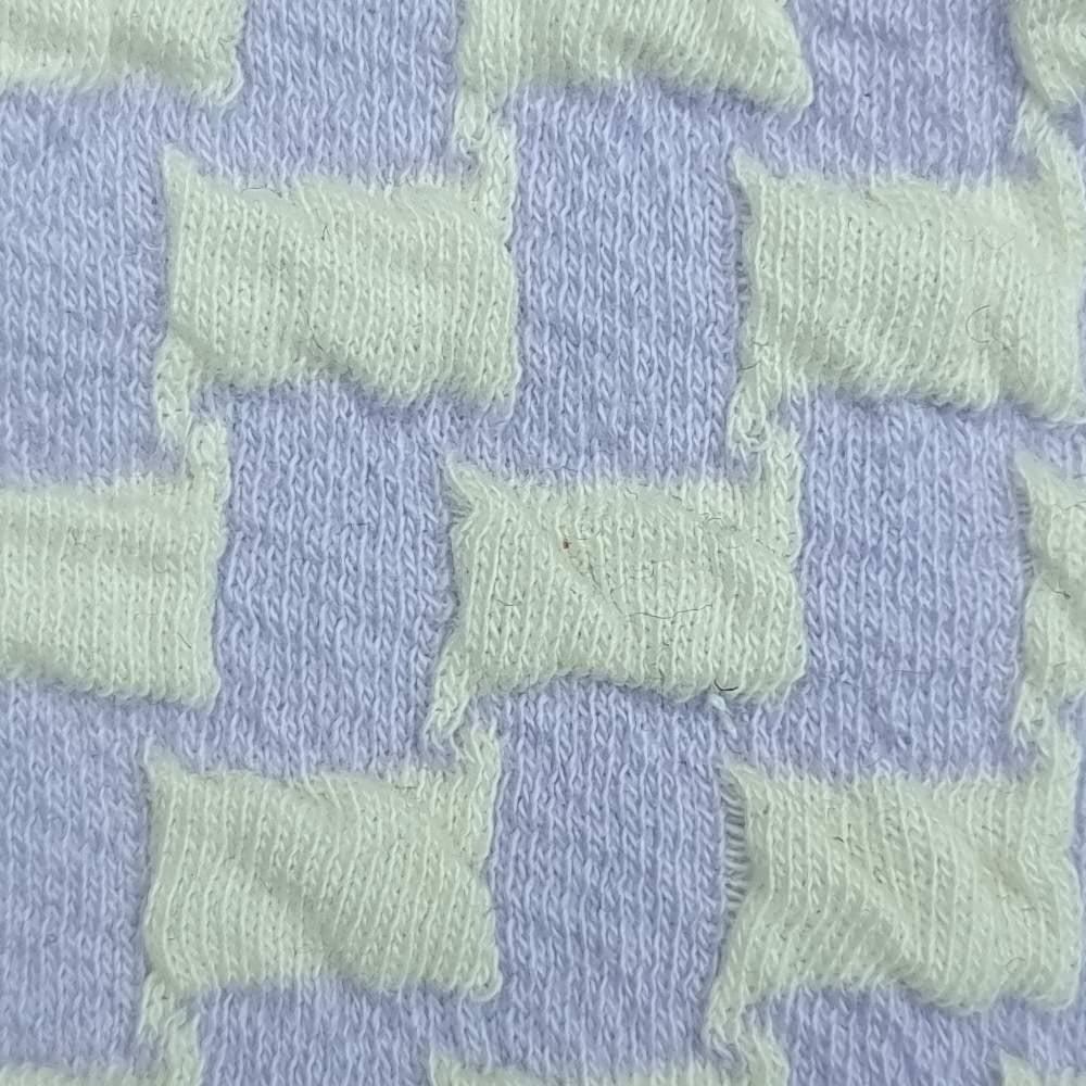 1.Violet-2.Orange-3.Green-4.Pink-5.Blue - Fukuro Cotton Polyester Spandex Knit Fabric - FAB 1431