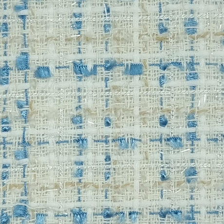 Tweed Yarn Dyed Polyester Woven Fabric | FAB1442 | 1.Pink, 2.Blue, 3.Green, 4.Beige by Fabricis.com #