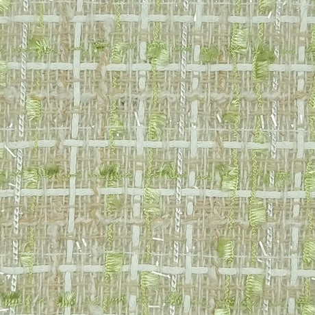 Tweed Yarn Dyed Polyester Woven Fabric | FAB1442 | 1.Pink, 2.Blue, 3.Green, 4.Beige by Fabricis.com #