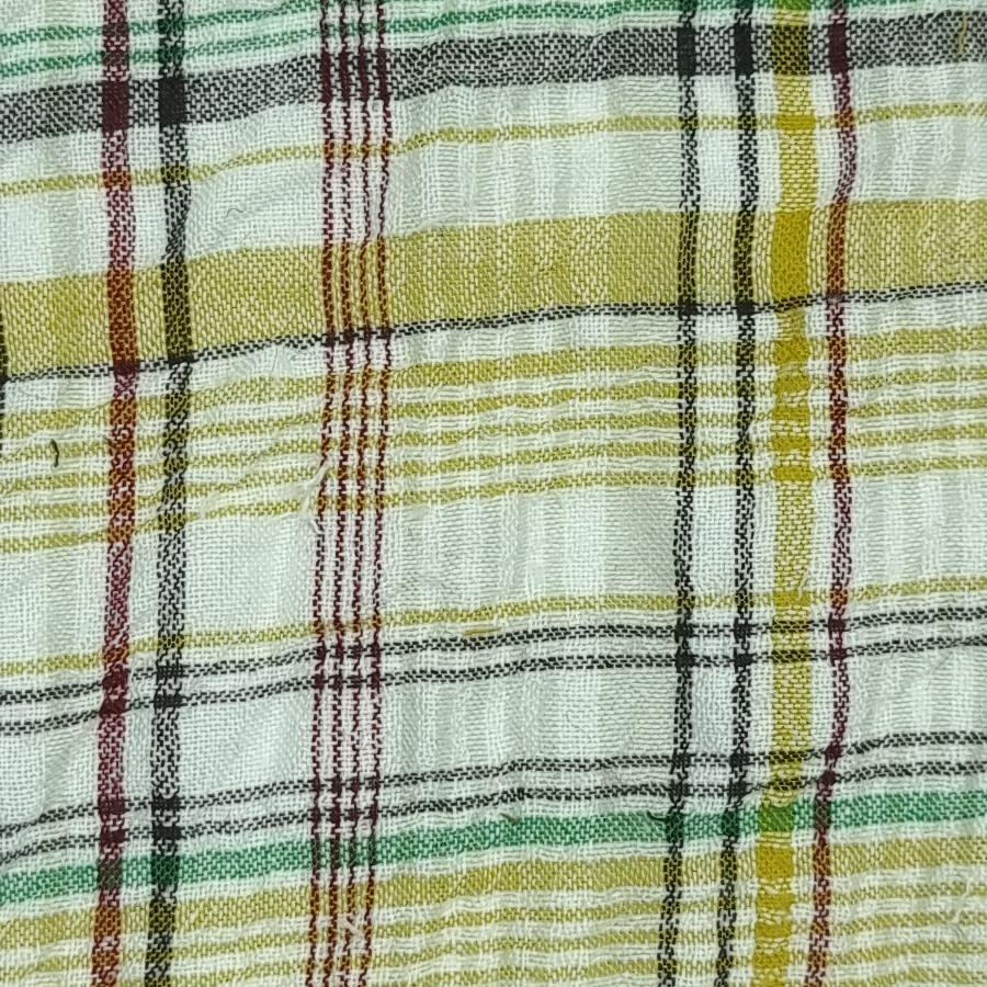 1.Multi-2.Multi-3.Multi-Swatch - Flannel Check Cotton Woven Fabric - FAB 1449