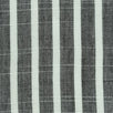 16mm Stripe Slub Yarn Dyed Rayon Woven Fabric-Black