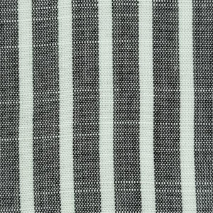 16mm Stripe Slub Yarn Dyed Rayon Woven Fabric-Black