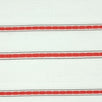 Stripe Rayon Nylon Polyester Woven Fabric-White Red