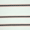 Stripe Rayon Nylon Polyester Woven Fabric-White Black