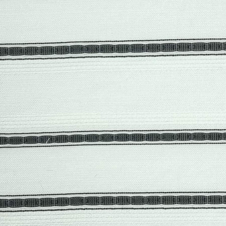 Stripe Rayon Nylon Polyester Woven Fabric-White Black