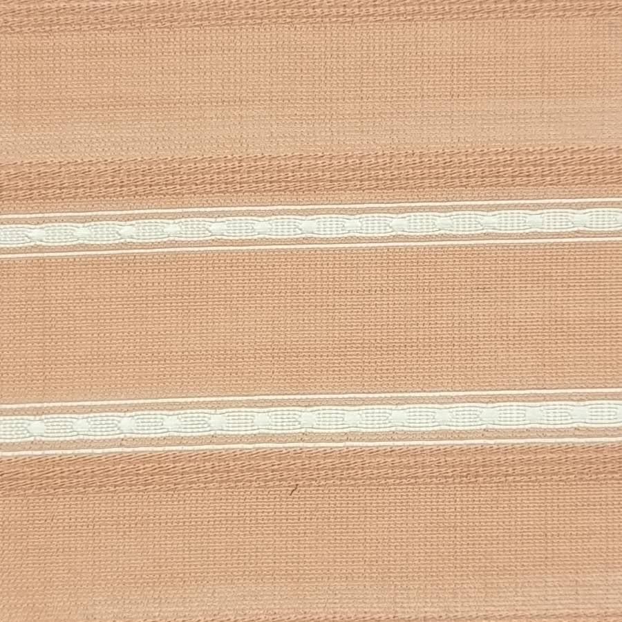 Stripe Rayon Nylon Polyester Woven Fabric-Dusty Pink