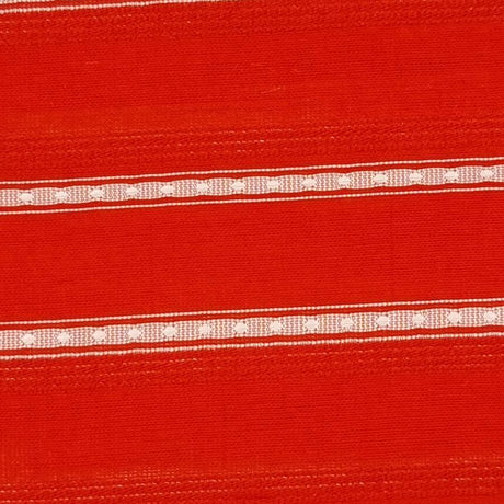 Stripe Rayon Nylon Polyester Woven Fabric-Red